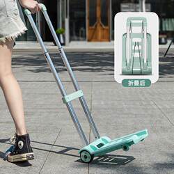Japanese Imported Folding Trolley for Picking up Packages, Lightweight and Portable Mini Trolley for Home Use
