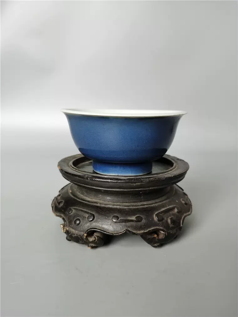 中国古磁器 大清康熙 柿釉茶碗 中国古磁器 大清康熙 柿