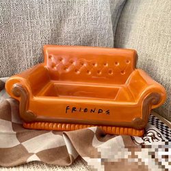 Friends Sofa Ceramic Ornaments Jewelry Tray Phone Stand Friends Decorations Birthday Gift Binge-Watching
