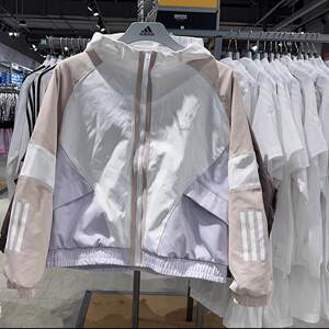 
Adidas small size hooded velvet warm jacket running sportswear contrast coat HY2813 HY2814