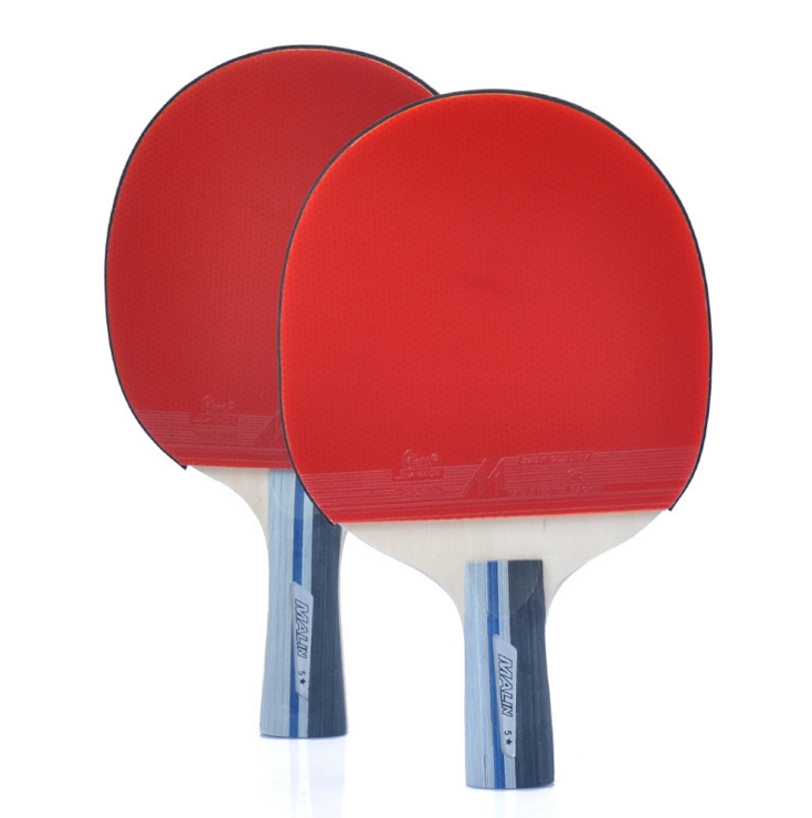 Raquette De Tennis De Table Huieson 4 Étoiles – Bois 7 Couches, Caoutchouc Adhésif Double Face, Légère, Poignée Courte, Sac Inclus, Idéale Débutants Et Jeunes