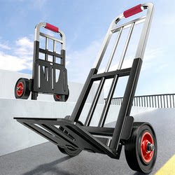 Heavy-Duty Handcart Portable Transport Trolley Folding Cart for Grocery Shopping and Cargo Hauling