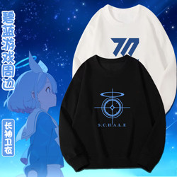 Blue Archive Anime Merchandise Two-Dimensional Crewneck Sweatshirt Azure Mobile Game Unisex Autumn and Winter Loose Versatile Long-Sleeve