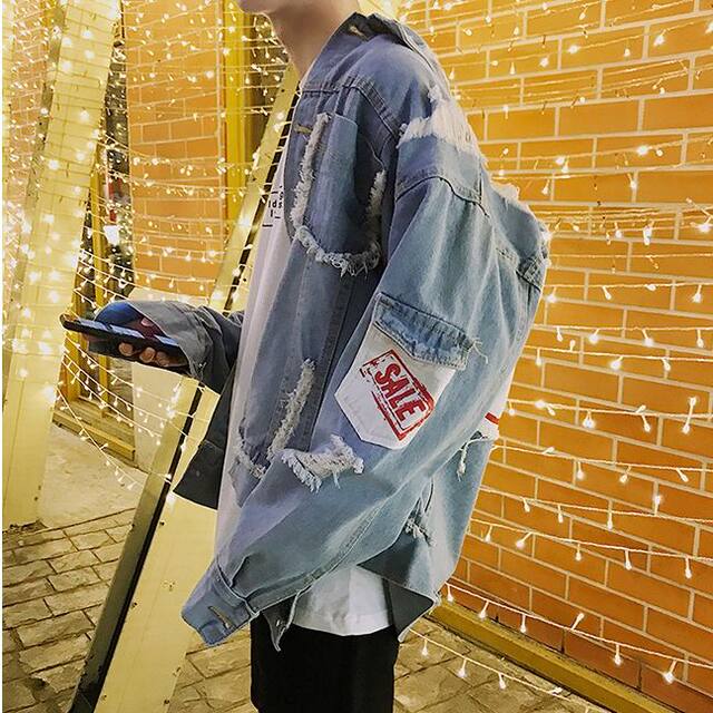 Review for Korea BF wind loose denim jacket YV122