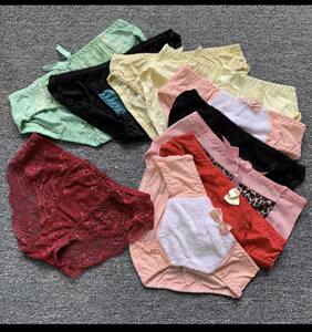 Foreign -end goods Japanese and Korean version of cute sweet girl nylon low -waist cartoon lace border student girl underwear
