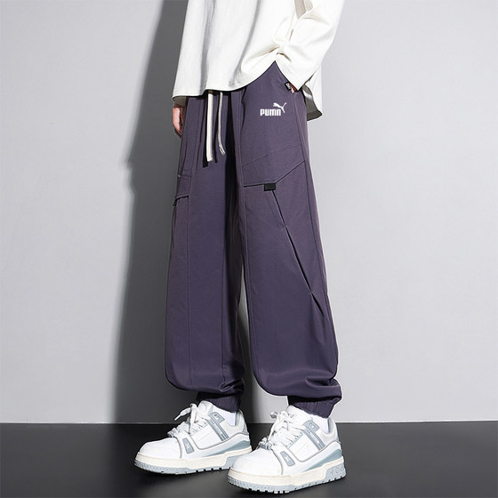 
Outlet counter large size overalls men's spring 2026 new straight waterproof storm pants loose casual pants