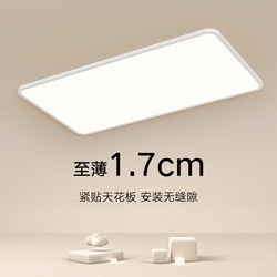 Zhongshan Lighting Living Room Main Light Aluminum Ultra-Thin 1.7cm Full Spectrum Eye Protection Seamless Ceiling Light Modern Minimalist