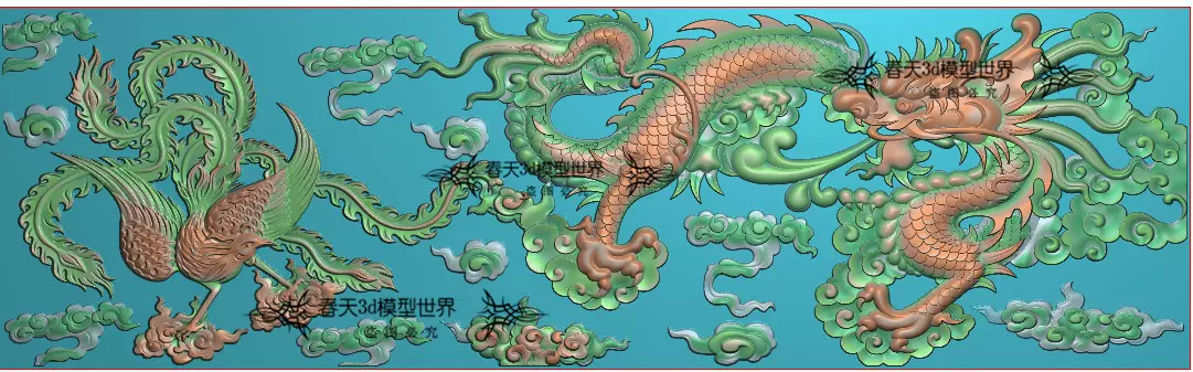 招財蟾 z4招财金蟾蜍双面461无事牌子挂件精雕图jdp灰度电脑cnc雕刻图3d