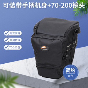 
Professional triangle bag photography bag shoulder SLR camera bag suitable for Canon 1DX 5D4 6D2 Nikon D3X D810 D750 D90 with handle 70-200 lens bag