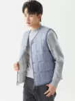 Xuống cotton vest nam mùa thu đông cộng với nhung dày ấm vest đáy lót vest mặc bên trong vest sinh viên trẻ 