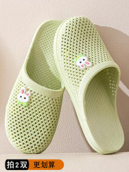 Women's Summer Flat Fashion Outdoor Half-Slippers, Waterproof Non-Slip Beach Clogs for Middle-Aged and Elderly Women