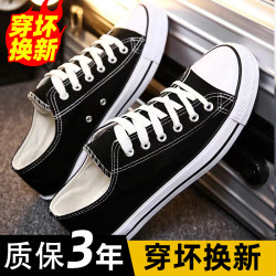 Canvas Shoes Men's Summer Breathable Sneakers 2025 New Slip-On Sneakers Single Shoes Sports Casual White Shoes