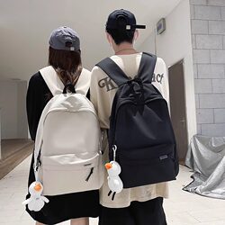 Lightweight Casual Backpack for Women 2026 New Style Simple Large-Capacity Travel Backpack for Teenagers and Students Men's School Bag