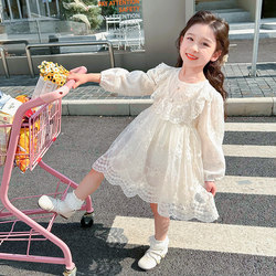 Girls' Princess Dress Spring 2026 New Style Fashionable Children's Birthday Dress Skirt Baby Spring Long-Sleeved Dress