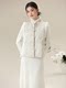 Jianni New Chinese Style Chinese Style Wool Collar Vest Women's Mink Fleece Plate Jacket