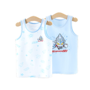 Ultraman children's vest summer sleeveless pajamas for boys Digasero 2026 new pure cotton medium and large children's home clothes