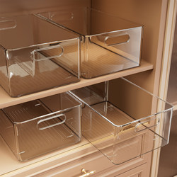 Storage Basket Desktop Snack Miscellaneous Items Organizer Storage Box Cabinet Plastic Rectangular Transparent Acrylic Storage Box