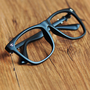 The new Korean version of the glasses frame without lens, the tide of men and women retro glasses rack eyes, flat light mirror black frame glasses