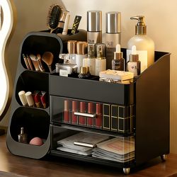 Cosmetics Storage Box, Lipstick, Skin Care Products, High-End Jewelry Storage Box, Desktop Large-Capacity Storage Rack, Dressing Table