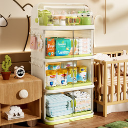 Baby Food Storage Cabinet, Kitchen Dish Rack, Plate and Chopstick Holder, Water-Draining Rack, Baby Bottle Dust-Proof Box, Baby Tableware Storage Box