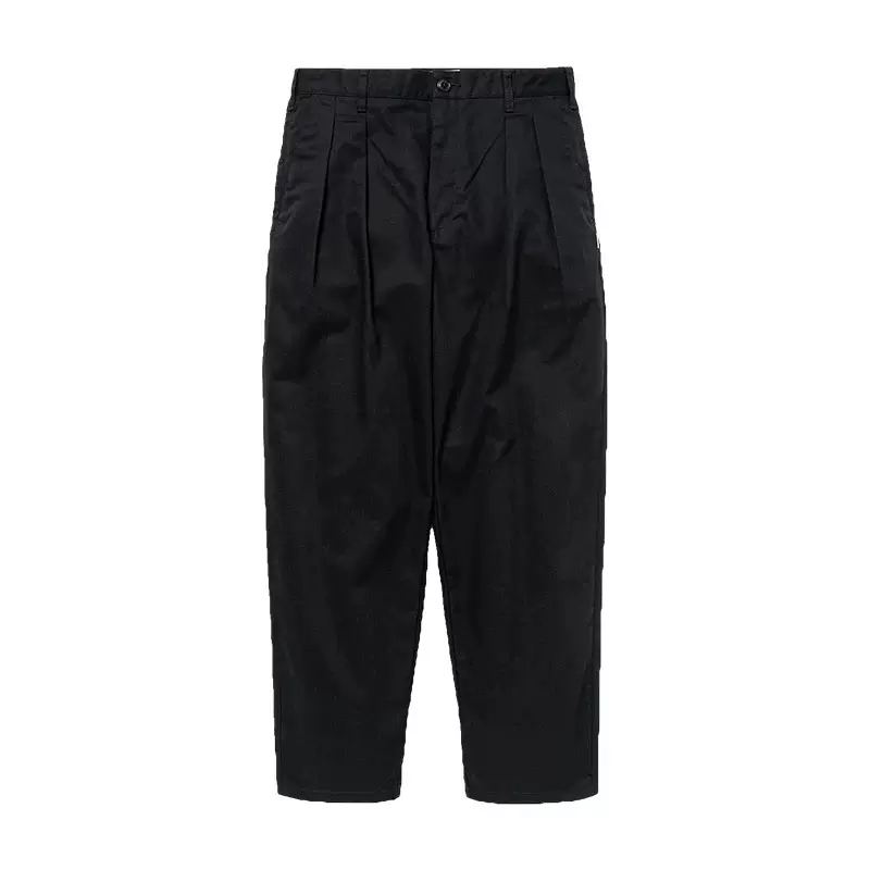 WTAPS TRDT1801 TROUSERS POLY.TWILL日系复古斜纹锥形宽松休闲裤