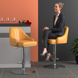 Bar Stool with Backrest for Home Use, Nordic Light Luxury High Stool, Front Desk Island Chair, Bar Stool, Creative High Bar Stool