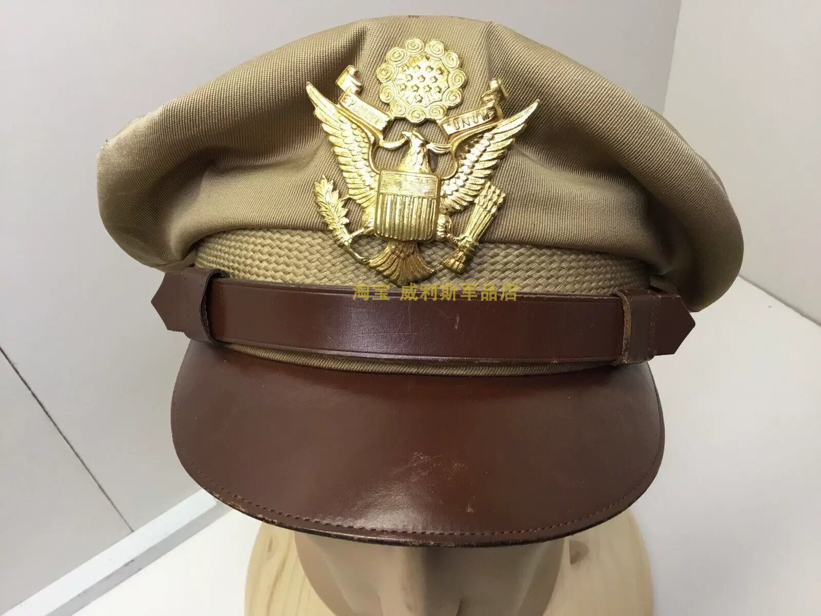 二战美军军版原品陆军航空队咔叽色布制夏季军官