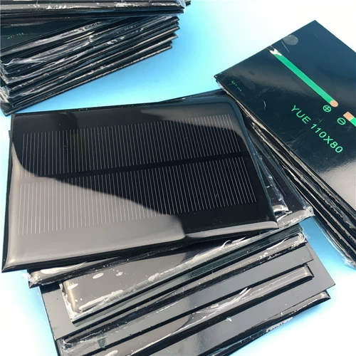 Батарея на солнечной энергии, монокристалл, 110×80мм, 1W, 5v