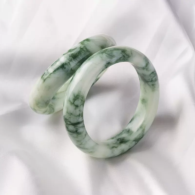 極上品 遼寧省岫岩县産 中国四大名玉 岫玉 天青凍 54.6 天然石バングル 極上品 遼寧省岫岩县産 中国四大名玉 岫玉 天青