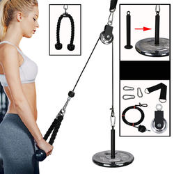 LAOSHU Fitness Equipment for Men, Home High-Pulldown Training Device, Steel Wire Rope Pulley Accessories, Women's Resistance Trainer, Fly Bird Machine
