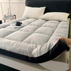 Thickened Mattress Pad, Soft Cushion Bedding, Double Mattress for Home Bedroom, Tatami, Rental-Specific Single Mattress
