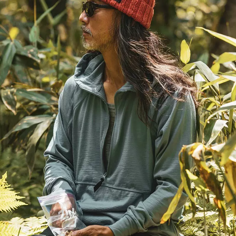 山と道 100% Merino Light Hoody メリノライトフーディー - アウトドア