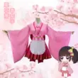 cosplay nezuko completo Kẻ giết quỷ: Kimetsu no Yaiba bộ đồ cos Kanroji Mitsuri bướm Ninja hoa hạt dẻ Luo Xiang trang phục hầu gái kimono Bộ đồ Mi Douzi cosplay nezuko completo Cosplay Demon Slayer