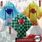 Demon Slayer: Kimetsu no Yaiba Yu Kuo Chương cosplay Tanjiro Zenitsu Inosuke kimono cos quần áo