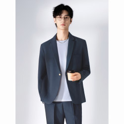 2025 Autumn Casual Suit Men's Set Korean Style Engagement Men's High-End Handsome Washable Dress Suit