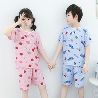 Children's Pajamas Summer Pure Cotton Silk Boys And Girls