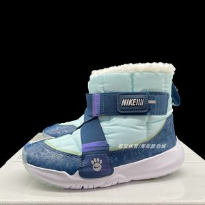 
Nike children's shoes new winter plus velvet cotton shoes thickened snow boots warm shoes DQ7108 400