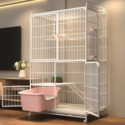 Cat Cage for Home Use, Indoor Cat House with Integrated Toilet, New Foldable No-Installation Cat Villa, Cat Cage