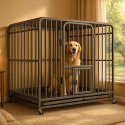 Dog Cage for Large Dogs, Medium-Sized Dogs with Toilet, Indoor Golden Retriever, Border Collie, Corgi, Small Dog Special New Dog House