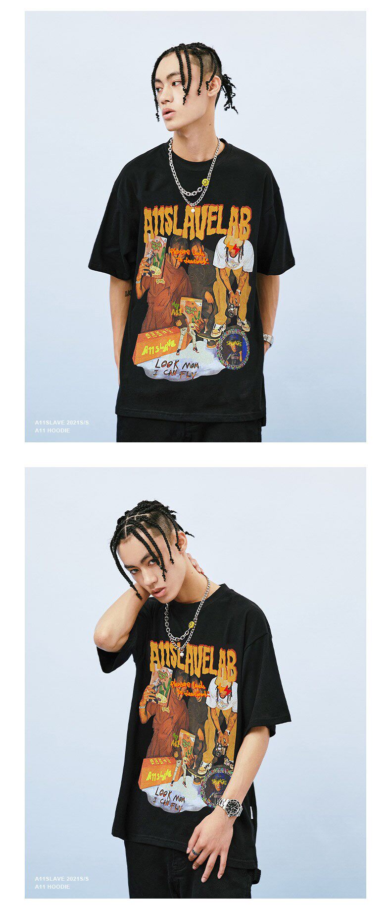 T-Shirt Imprimé Singer Dua Lipa Hip Hop Streetwear Unisexe XS-3XL - T-Shirt Coton Mode Homme Femme