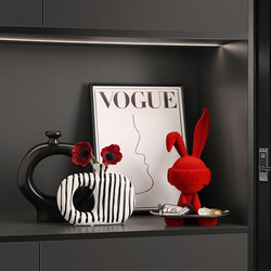 Housewarming Gift Entryway Key Storage Wine Cabinet Tv Cabinet Ornament High-End 2025 New Year Decoration Rabbit
