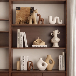 Jingdezhen Ceramics Wabi-Sabi Vintage-Style Ornaments High-End Wine Cabinet Decorative Cabinet Desktop Art Creative Home Accessories