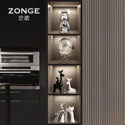 Wine Cabinet Decorations, Light Luxury High-End Violent Bear Figurines, Home Living Room Tv Cabinet, Entrance Hall Ceramic 2025 Display Cabinet