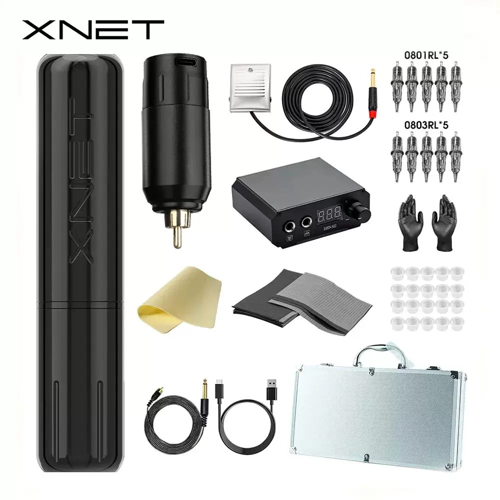 Xnet Wireless Tattoo Machine Kit Tattoo Rotary Pen RCA 3.5mm-Taobao