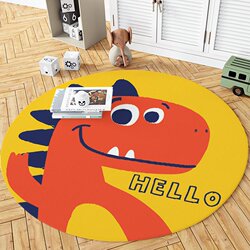 Round carpet Nordic bedroom bedside cute cartoon children's room study hanging chair tent mat swivel chair floor mat