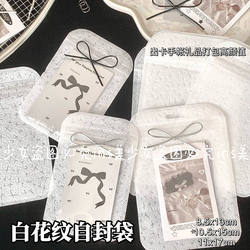 ins Wind White Striped Self-Sealing Bags High-Quality Gift Packaging DIY Gift Bags White Pattern Self-Sealing Bags