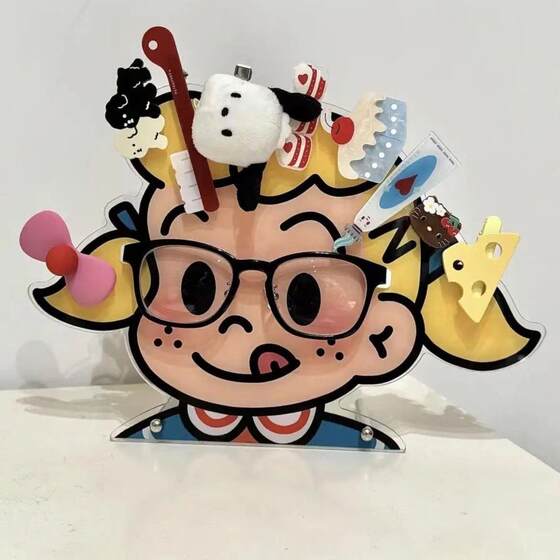 
'A fun hairpin storage' acrylic storage rack glasses stand multi-function desktop decorative ornaments