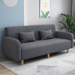 Simple Modern Sofa for Small Apartments, Double or Triple Seater, Suitable for Clothing Stores, Apartments, Rentals, Simple Tech Fabric, Bedroom, Living Room