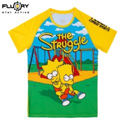 Fluory Anti-Chafing Compression Shirt Boxing Clothing Jiu-Jitsu Anti-Chafing Wear Sanda Mma Fighting Training Clothing Men's T-Shirt