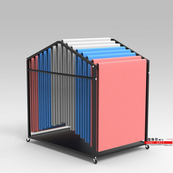 Yoga Mat Hanger, Gym-Specific Storage Solution, Rack for Training Mats, Fitness Mat Hook, Floor-Standing, Mobile